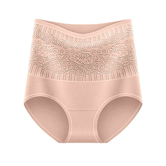 Kmdttou Women's Plus Size Underwear Solid Color Patchwork Briefs Panties Underwear Knickers Bikini Underpants (Regular & Plus Size)