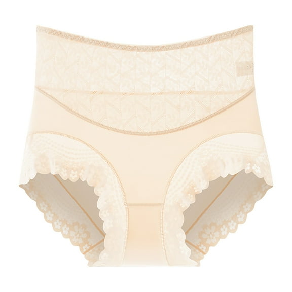 Kmdttou Seamless Underwear for Women's S Breathable Comfortable Soft And Sexy Lace Satin Underwear (Available in Plus Size)