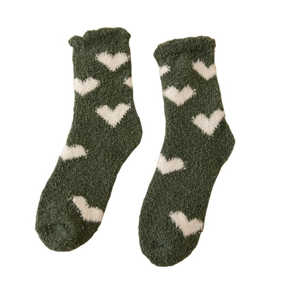 Kmdttou Women's Slippers Socks Coral Fleece Socks Socks Winter-Gifts for Women/Men-Warm Thick Soft