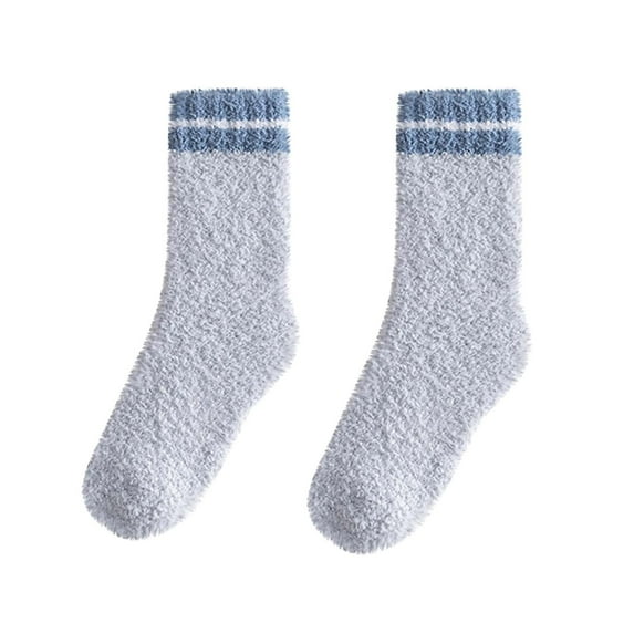 Kmdttou Women's Thick Warm Wool Socks Floor Sleep Socks Mid-tube Socks Socks Casual Soft Lightweight Quarter Socks