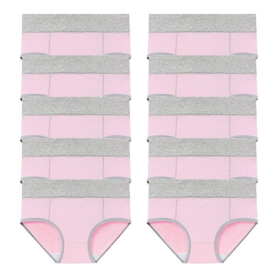 Kmdttou Women's Underwear Cotton 10PC Large Solid Color High Waist Pants With Hip Lifting Underwear (Regular & Plus Size)