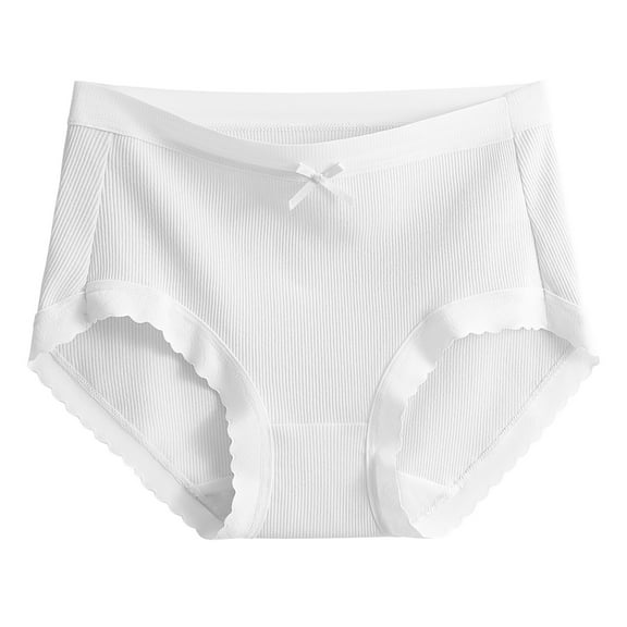 Kmdttou Women's Underwear Cotton Ladies Comfortable Solid Color Large Size Abdominal Panties Hight Waiste Underpants (Available in Plus Size)