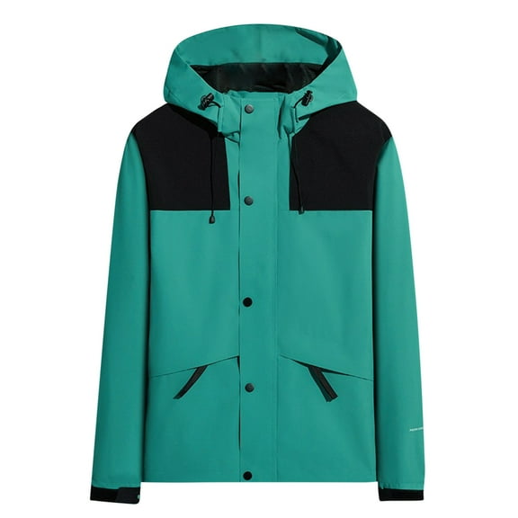 Kmdttou Women's Waterproof Rain Jacket with Hood Lightweight Mountain Sport Jacket for Women Hooded Windbreaker Raincoat Blue 5XL