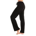 thumbnail image 1 of Kmdttou Womens Summer Fashion Solid Casual Elastic Waist Long Wide Leg Pants, 1 of 6