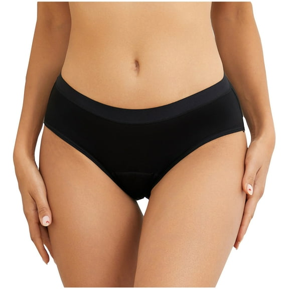 Kmdttou Womens Underwear Breathable Wicking Comfortable And Traceless High-Waist Hip Wrap Triangular Solid Color Underwear Briefs (Available in Plus Size)