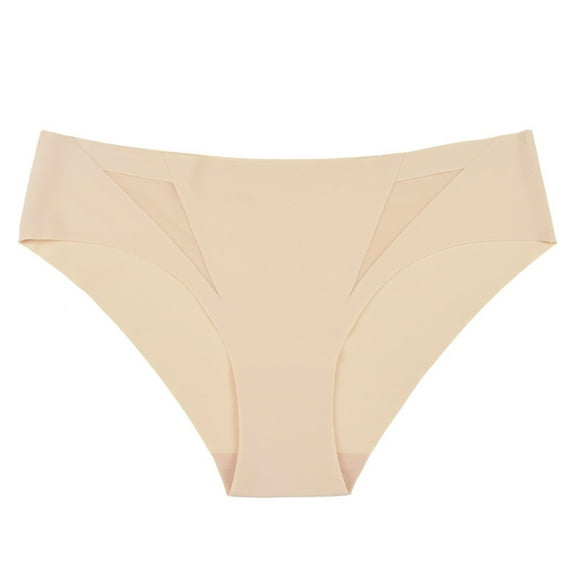 Kmdttou Womens Underwear Breathable Wicking Fashion Sexy Traceless Transparent Low Waist G-string Panties Thong (Available in Plus Size)