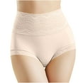 thumbnail image 1 of Kmdttou Womens Underwear Breathable Wicking Sexy Lace High Cut Panties Comfort Bikini Panty Stretch Underpants Breathable Ladies Briefs (Regular & Plus Size) Beige-M, 1 of 4