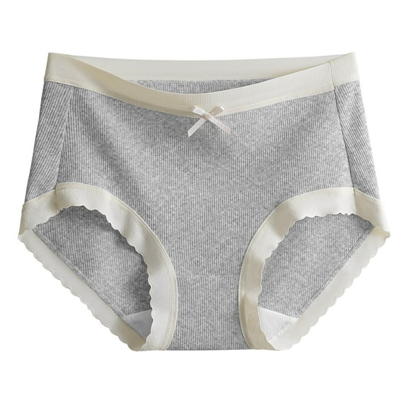 Kmdttou Womens Underwear Ladies Comfortable Solid Color Large Size Abdominal Panties Hight Waiste Underpants (Available in Plus Size)