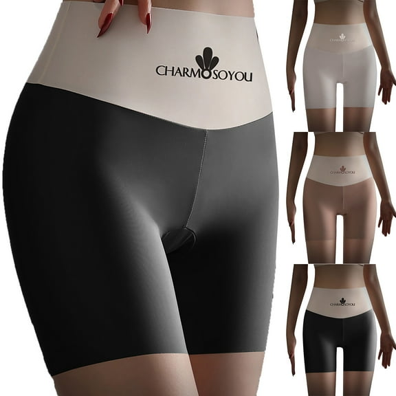 Kmdttou Womens Underwear Non Marking Pants For Thin Without Rolled Edges High Elasticity Leggings Flat Cornered Underwear (Regular & Plus Size)