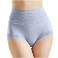 thumbnail image 1 of Kmdttou Womens Underwear Sexy Lace High Cut Panties Comfort Bikini Panty Stretch Underpants Breathable Ladies Briefs (Available in Plus Size) Blue-L, 1 of 4