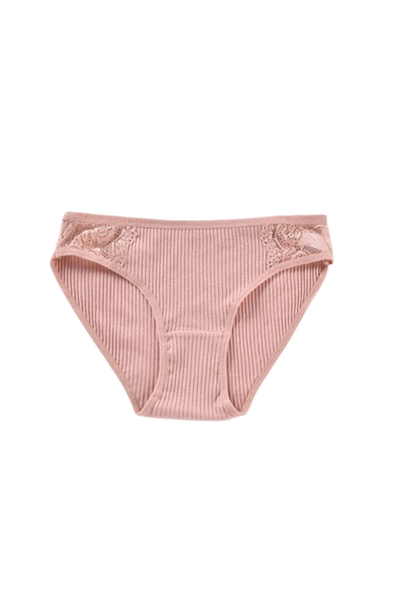 Womens Underwear Sexy Mid Waist Sexy Lace Breathable Comfortable Seamless Underwear (Regular & Plus Size)