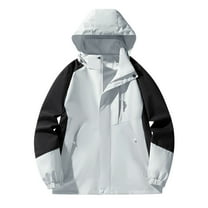 Kmdttou Womens Waterproof Rain jacket Lightweight Outdoors Raincoat Insulated Mountain jackets Outdoor-Layer Charge Coat And Sports Mountaineering Suit Coat Gray 6XL