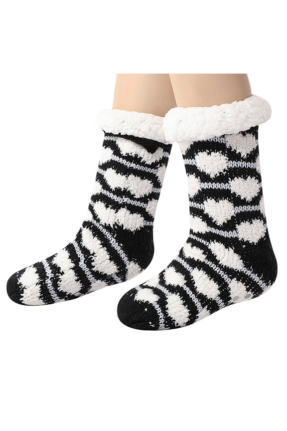 Womens Wool Socks Winter Warm Women's Floor Socks Lamb Wool Blanket Socks Winter Socks Confinement Socks Home Socks Sleep Socks Extra Thick Velvet Women's Socks