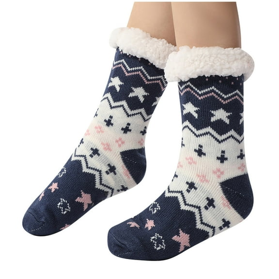 Kmdttou Womens Wool Socks Winter Warm Women's Floor Socks Lamb Wool Blanket Socks Winter Socks Confinement Socks Home Socks Sleep Socks Extra Thick Velvet Women's Socks
