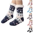 thumbnail image 1 of Kmdttou Womens Wool Socks Winter Warm Women's Floor Socks Lamb Wool Blanket Socks Winter Socks Confinement Socks Home Socks Sleep Socks Extra Thick Velvet Women's Socks, 1 of 2