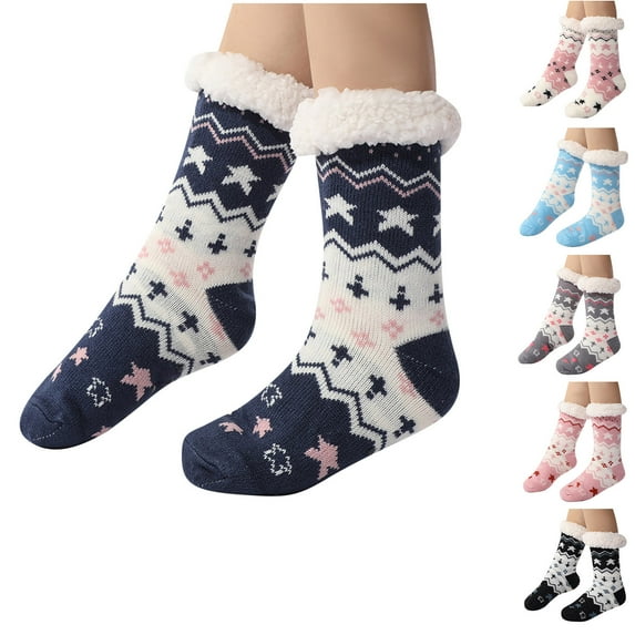 Kmdttou Womens Wool Socks Winter Warm Women's Floor Socks Lamb Wool Blanket Socks Winter Socks Confinement Socks Home Socks Sleep Socks Extra Thick Velvet Women's Socks