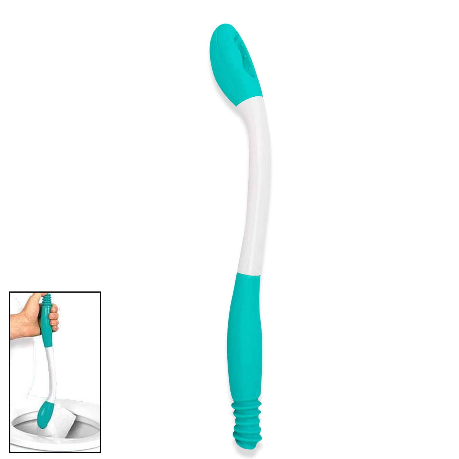 Kmel15.7" Self Wiping Assist Toilet Wand, Long Reach Comfort Bottom