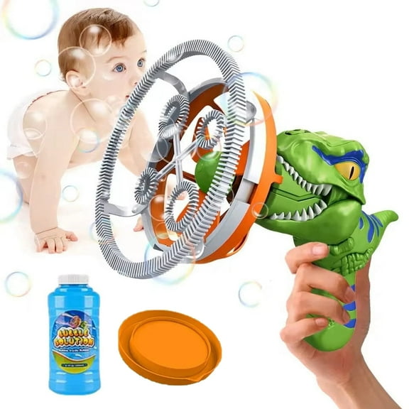 Dinosaur Bubble Machines for Kids with 1000 Colorful Automatic Bubbles for Age 4+ Birthday Gifts