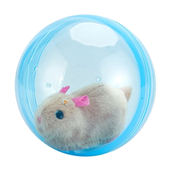 Kmonabie 2026 Rolling Interactive Cat Toy, Plastic Automatic Moving Ball with Realistic Mouse, Intelligent Sensor Self Steering Toy for Indoor Cats Kittens Puppies Small Dogs