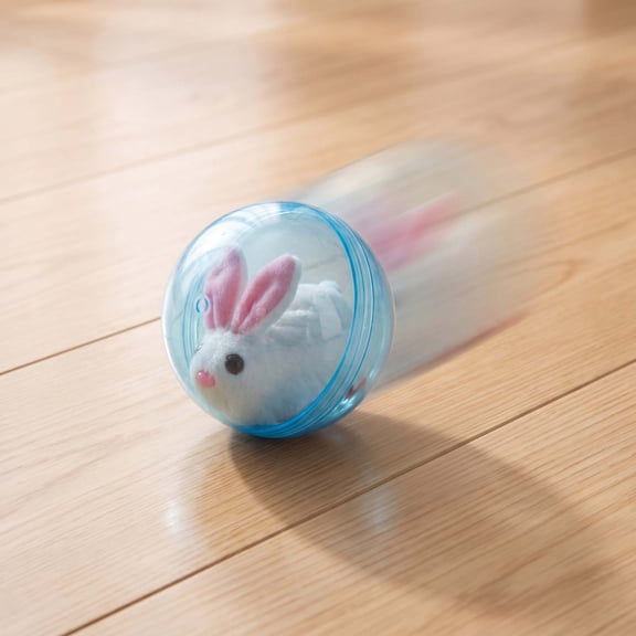 Kmonabie Automatic Rolling Cat Toy Moving Interactive Ball for Indoor Kittens, Self Moving Plaything for Feline Hunting Instinct, Quiet Entertainment Toy with Scratch Resistant Plastic Shell, Blue