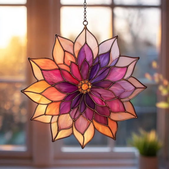 Kmonabie Boho Pendant, 6 Inch Positive Energy Decor for Home Wall Hanging, Bohemian Gift with Inspirational Reminder