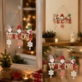 thumbnail image 1 of Kmonabie Christmas Gnome Wooden Door Hanger, Santa Claus Welcome Sign with Jute Rope for Hanging, Front Door Winter Holiday Wall Decor for Home Entryway, 1 of 5