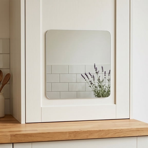 Kmonabie Irregular Shaped Wall Mirror, Acrylic Explosion Proof High Definition Frameless Stick On Mirror Tiles, Self Adhesive Decorative for Bathroom Bedroom Vanity