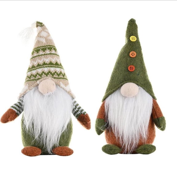 Kmonabie Soft Fabric Santa Claus Doll, Festive Christmas Decorative Plush Toy with Red Suit White Beard, Holiday Mantel Shelf Ornament for Family Birthday Gift