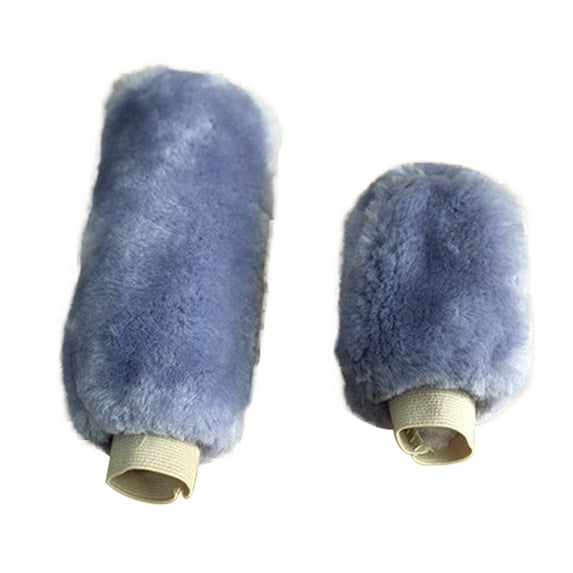 Kmxyo 1 Set Handbrake Cover Soft Non-slip Handbrake Grip Gear Shift Knob Cover for Car