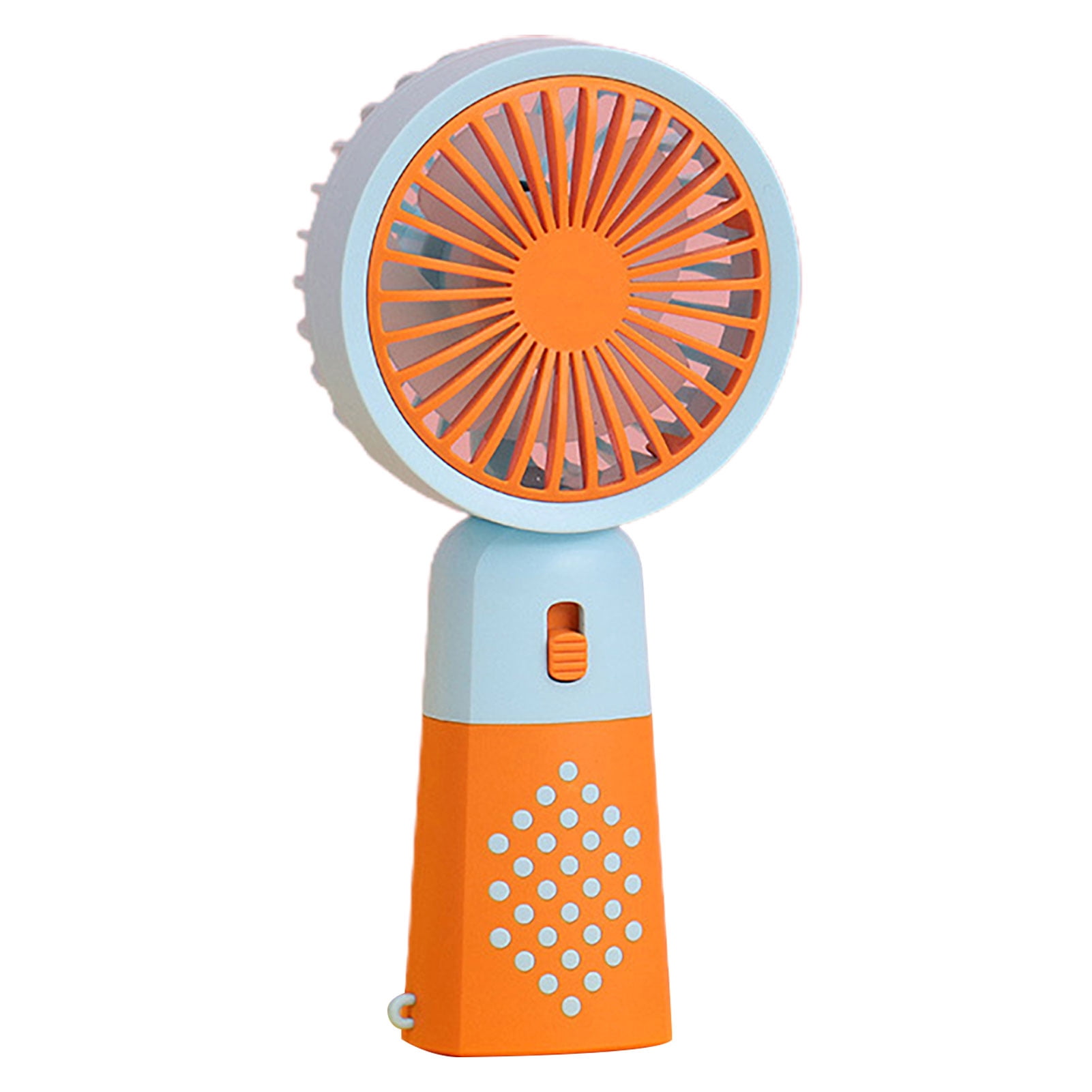 Kmxyo 1 Set Handheld Fan 2Gear USB Charging Dense Grid Night Light