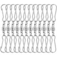 thumbnail image 1 of Kmxyo 12Pcs Spinning Clips Dual-Clip Versatile Stainless Steel Plants Pots Swivel Hooks for Hanging Windsock, 1 of 7