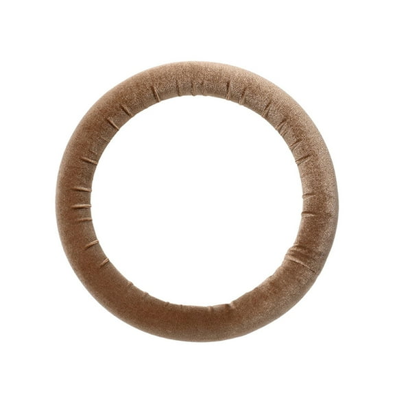 Kmxyo Hair Ring Big Waves Effect Solid Color Reused Easy to Use Round Hairstyling Tool Polyester Heat-free Curling Rod for Women