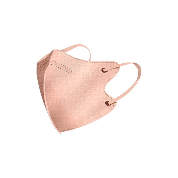 Kn95 3D Disposable Face Mask For Adults, 4 Layer Non-Woven Sunscreen Pink Masks Individual Pack 10 Pcs For Outdoor Protection