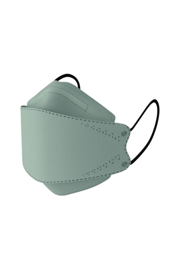 Kn95 Disposable Face Masks, Sage Green Mask, Kn95 Masks for Adults, Breathable Face Mask, 10 Pack 8X3 in Non-Woven 3D Design with Soft Stretch Earloops for Daily Dust, Pollen and