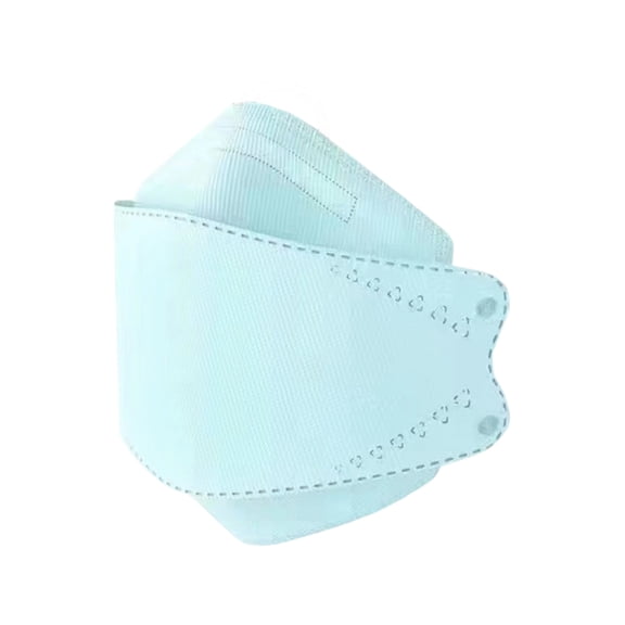 Kn95 Face Masks for Adults 10 Pcs Disposable Masks 5-Layer Filtration >95%, Comfortable 3D Design with Adjustable Nose Clip Sky Blue