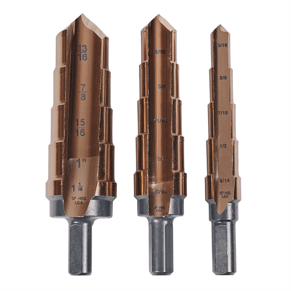 KnKut KnKut 3 Piece Hole Expansion Step Reamer Set
