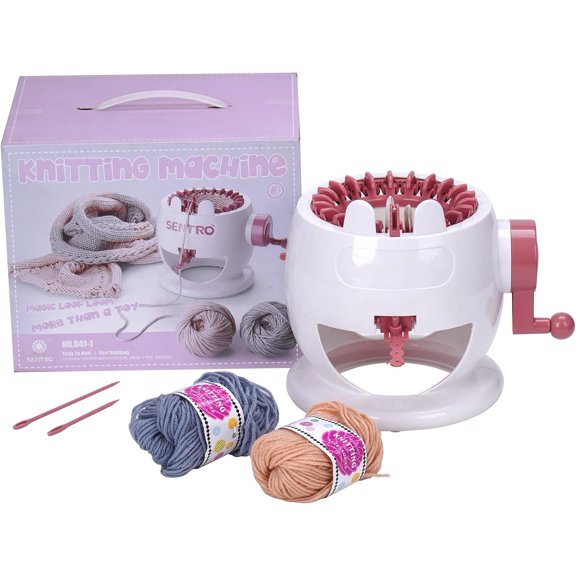 KnLoom 22 Needles Knitting Machine, Smart Weaving Loom, Suitable for Adults and Beginners