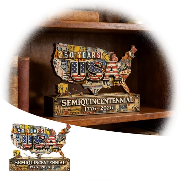 Kna 250th Anniversary Independence Day 2D Wooden Ornament Conveys Patriotic Feelings Enhances Home Taste Gives You A Different Holiday Experience Fully Showcasing Traditional Charm