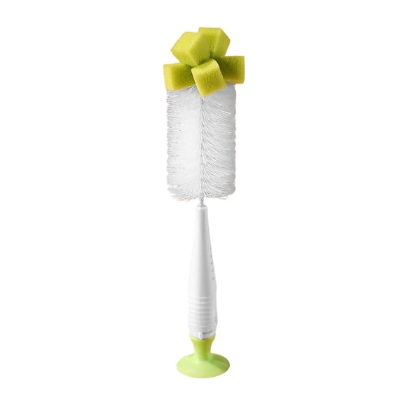 Kna Bottle Sponge Brush Water Bottle Brush With Suction 2 In 1 Clean With Suction Base Aby Washing Sponge With Long Handle