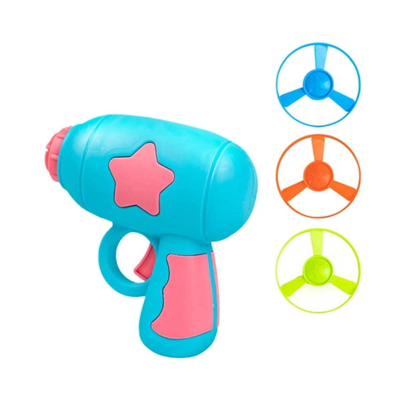 Kna Cat Toy Disc Launcher, Rechargeable Interactive Cat Fetch Toy Launcher with 8 Flying Discs, Flying Enrichment Toys for Indoor Bored Kittens & Adult Cats (Yellow)