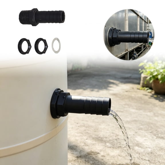 Kna Heavy Duty Barb Fitting For Water Tank Connector Adapter Garden Hose Plumbing System Threaded Male Female Joint Rustproof Leakproof Universal