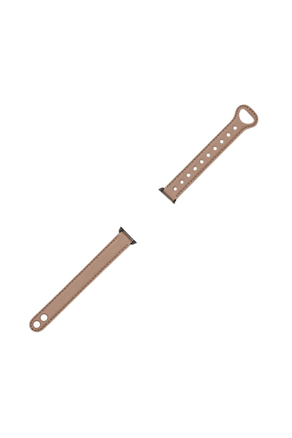 Minimalist Double Buckle PU Material Strap For Smart Bracelets Original Design Card Clasp Wristband