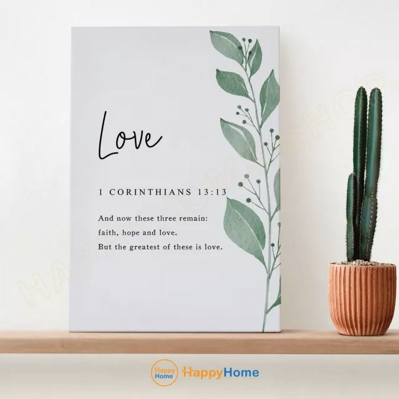 Kna Prints - 1 Pc Poster 1 Corinthians 13:13 Love Wall Art Bible Verse ...