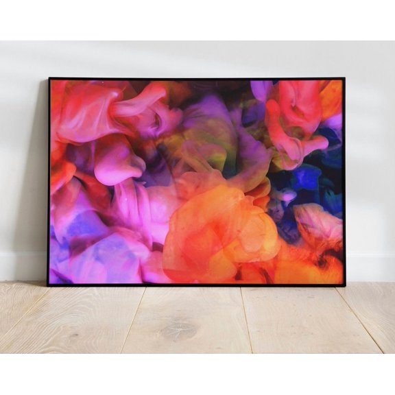 Kna Prints - 1 Pc Poster Abstract Acrylic Art Print Wall Decor, UNFRAMED-24x36