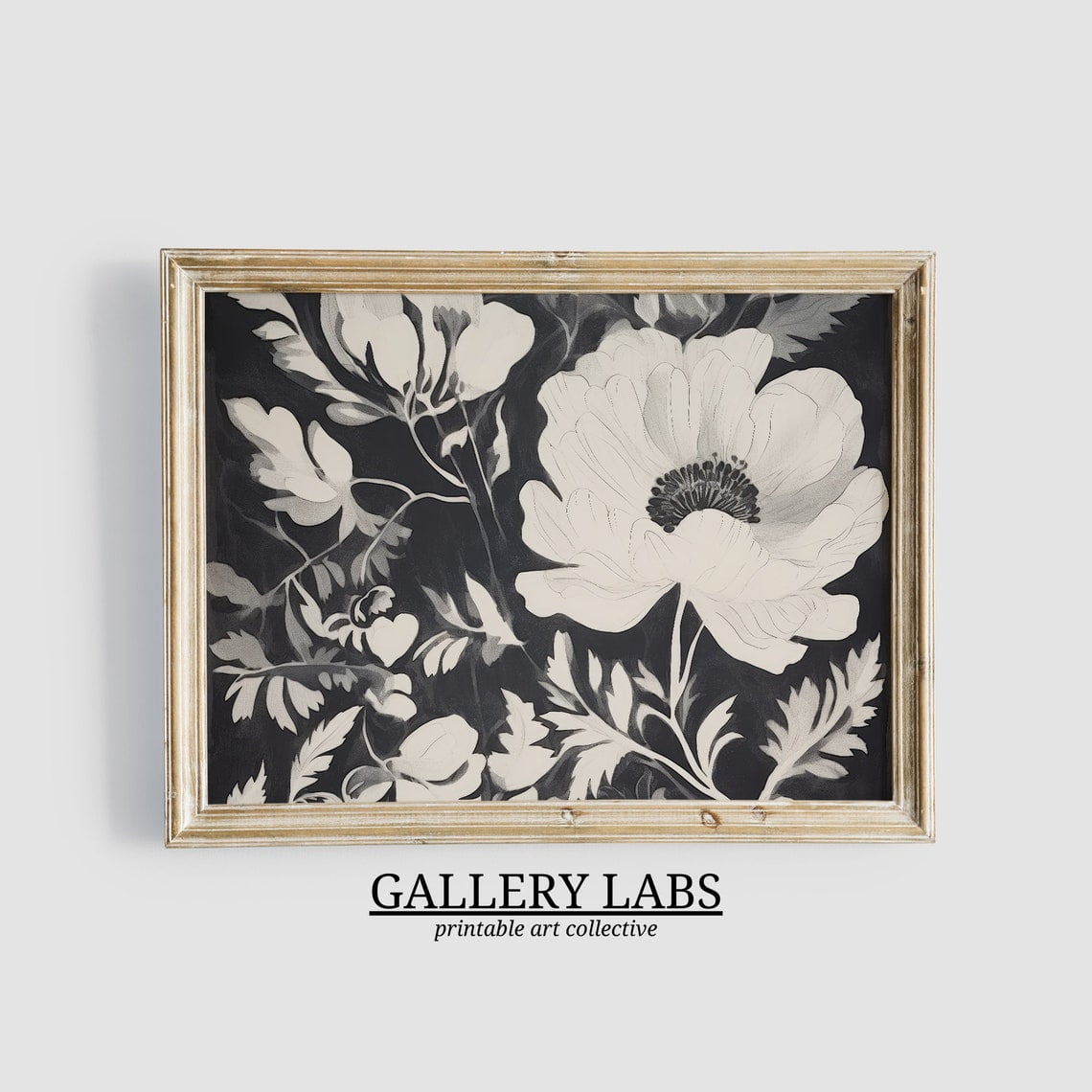 Kna Prints - 1 Pc Poster Abstract Botanical Flowers Painting Apartment ...