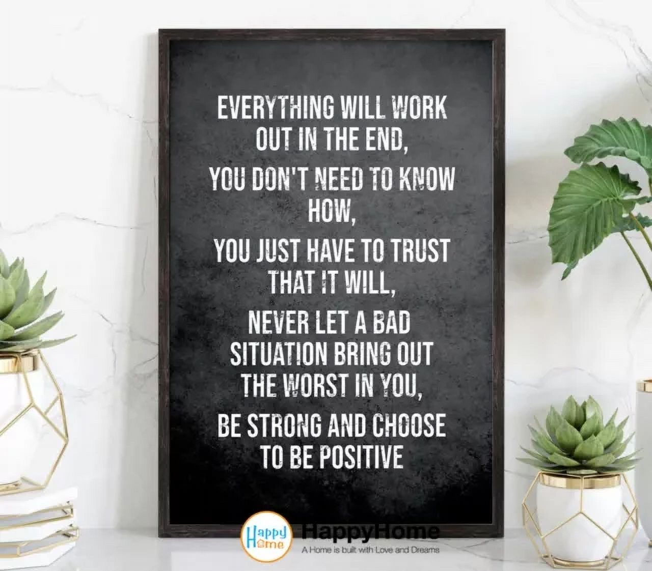 Kna Prints - 1 Pc Poster Be Strong And Choose Positive Motivational ...