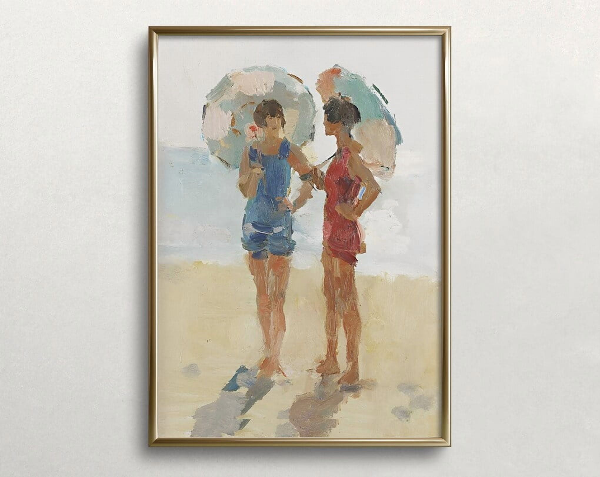 Kna Prints - 1 Pc Poster Beach Wall Art Vintage Wall Art Women With ...