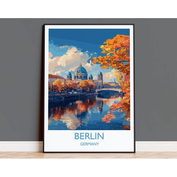 Kna Prints - 1 Pc Poster Berlin Travel Print Wall Art, Travel Of Berlin, Berlin Art Lovers Gift, Germany Art Gift, UNFRAMED-24x36