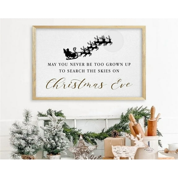 Kna Prints - 1 Pc Poster Boho Christmas Spirit Art Print, Santa Wall Decor, Christmas Wall Art, Santa And Reindeer Art, Classic Christmas, UNFRAMED-8x12