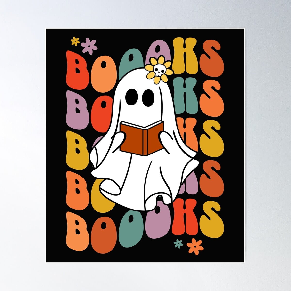 Kna Prints - 1 Pc Poster Book Loving Ghost, UNFRAMED-12x18 - Walmart.com